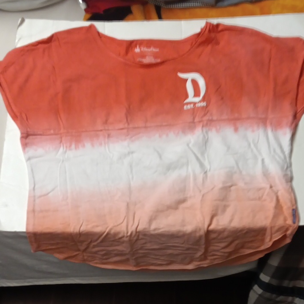 Disney Orange and White Ombre Tee